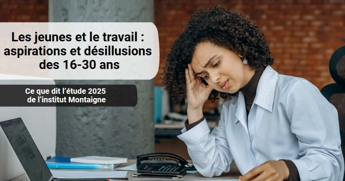 visuel de l'article sur les désillusions des jeunes révélées par l'étude de l'institut montaigne