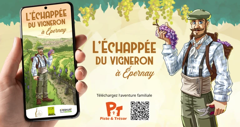 L'échapée du Vigneron à Epernay, l'appli de visite ludique pour l'oenotourisme en champagne